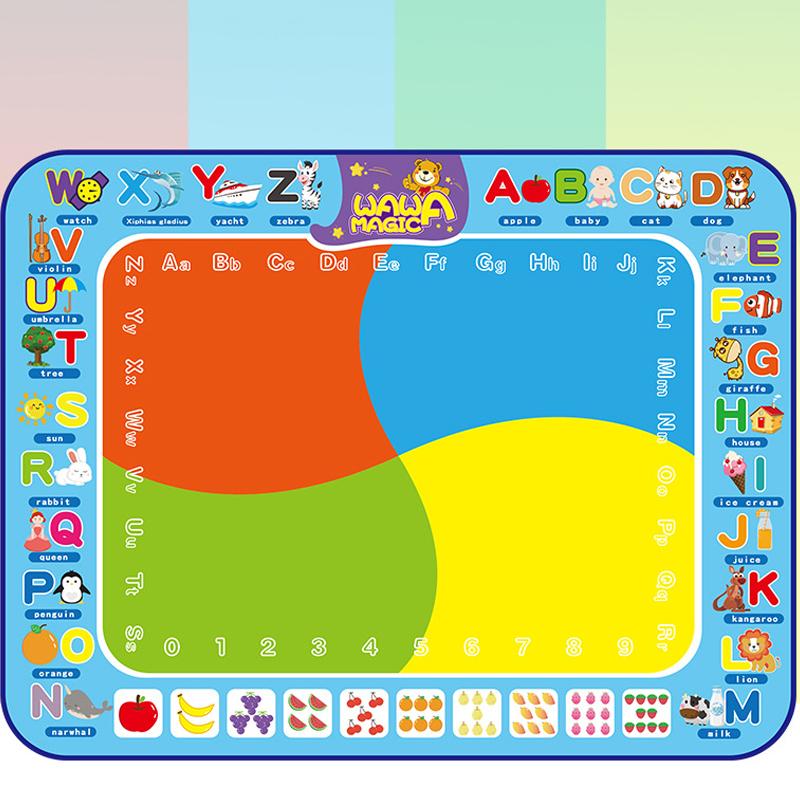 Mess-free Water Drawing Mat rolled up for easy storage, excellent for creative play & travel