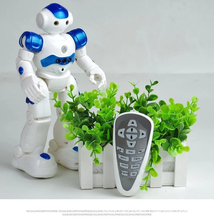 Kids' smart interactive robot toy with gesture control, offering learning fun for children.