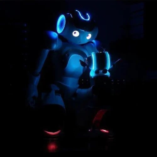 STEM robot toy for kids, features gesture control for hands-on learning and interactive play.