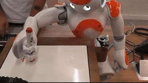 Interactive learning robot for children, makes education engaging and fun, a smart toy.