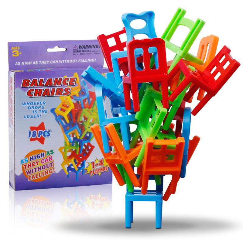 Party game for kids: Stacking Chairs Balancing Toy, enhancing concentration and manual dexterity