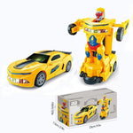 Yellow Race Car