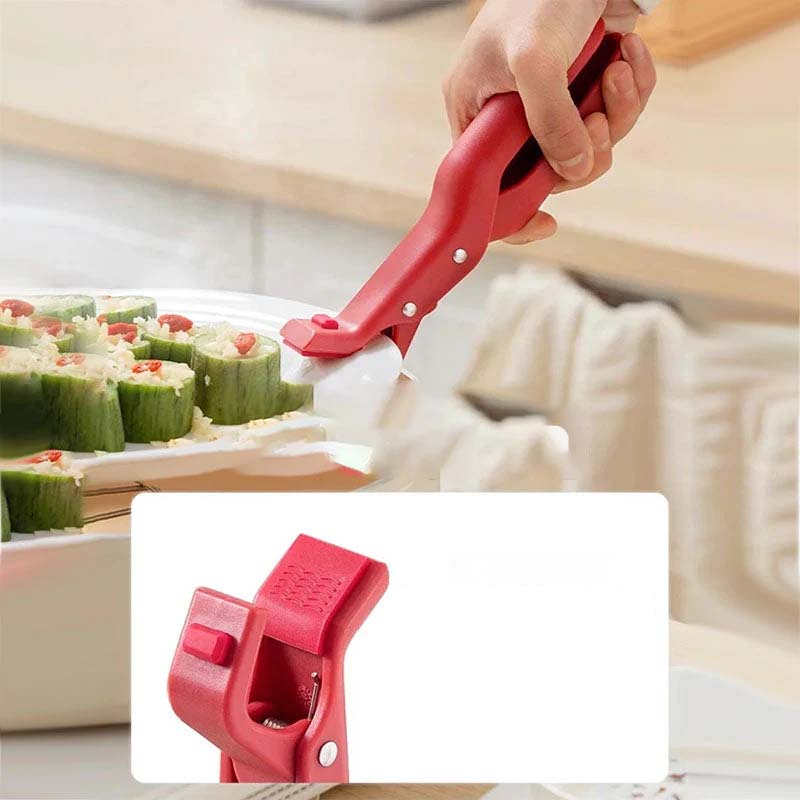Kitchen safety tool: Anti-scald bowl clip made with high-quality, heat-resistant materials.