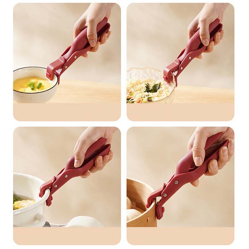 Compact kitchen anti-scald bowl clip, easy to store and a must-have cooking utensil.