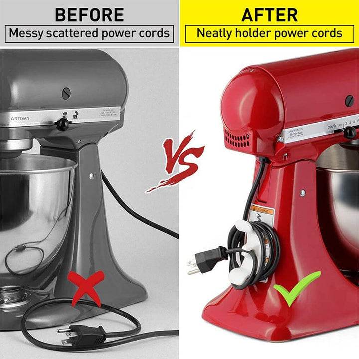 Kitchen appliance countertop cord organizer, tidy cable management for home kitchen tools