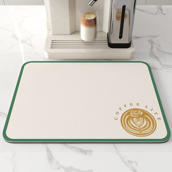 Compact and absorbent dish draining mat, easy to store, PVC material