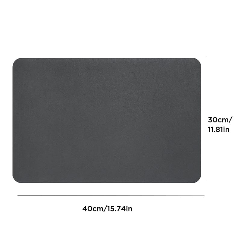 Versatile kitchen accessory: absorbent dish drying mat for various kitchenware