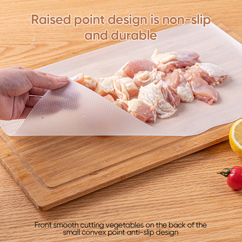 Kitchen Disposable Cutting Board Mat Roll - white, tearable for hygienic food prep, home cooking
