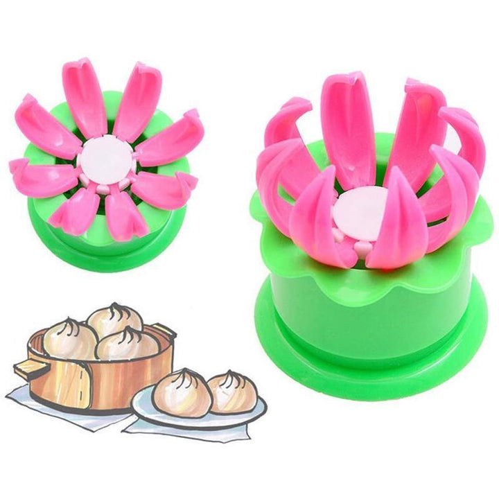 Stainless steel dumpling maker and bun press for consistent, perfectly shaped pastries.