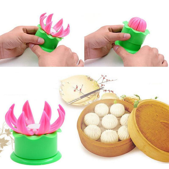 Versatile kitchen tool: dumpling maker and bun press for various stuffed pastry creations.