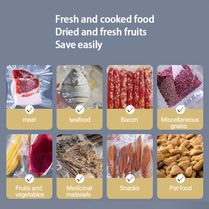 Home essential vacuum sealer, designed for efficient food preservation and long-term storage.