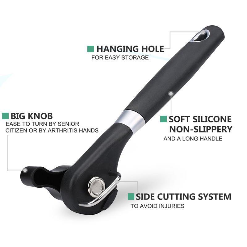A practical Kitchen Safe Edge Can Opener, ideal for home kitchen and a thoughtful gift idea for cooks.