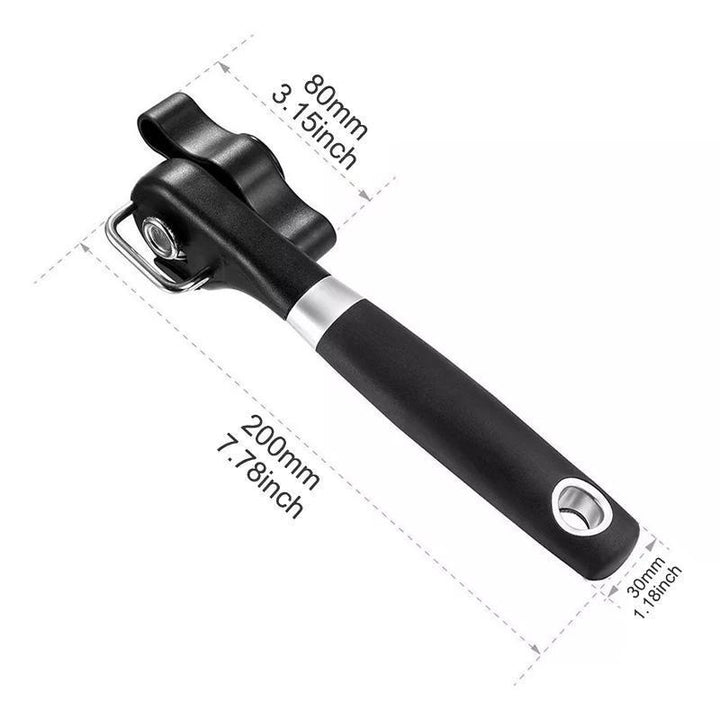 Compact Kitchen Safe Edge Can Opener, easily stored with other kitchen utensils and gadgets.