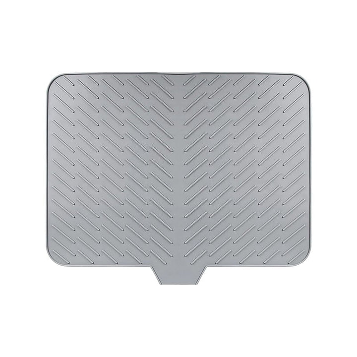 Silicone dish drainer mat, purple, holding delicate wine glasses securely, kitchen organization, scratch-proof
