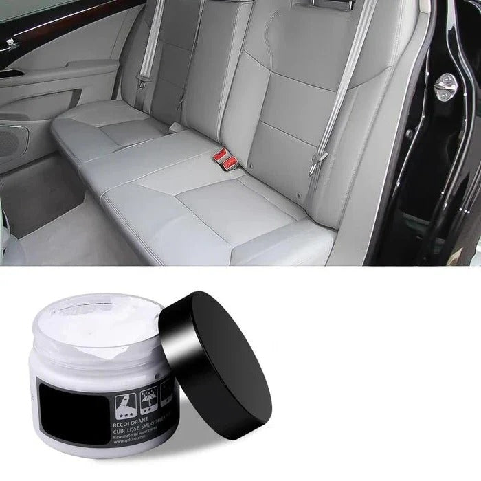 Before & after: Leather repair gel restores cracked leather furniture, car seats & bags. A full leather restorer.