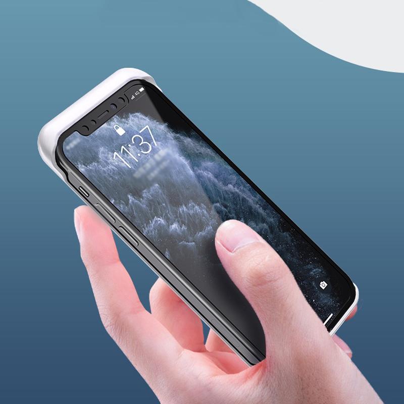 Protective LED light phone case with built-in illumination, ideal for capturing better selfies at night