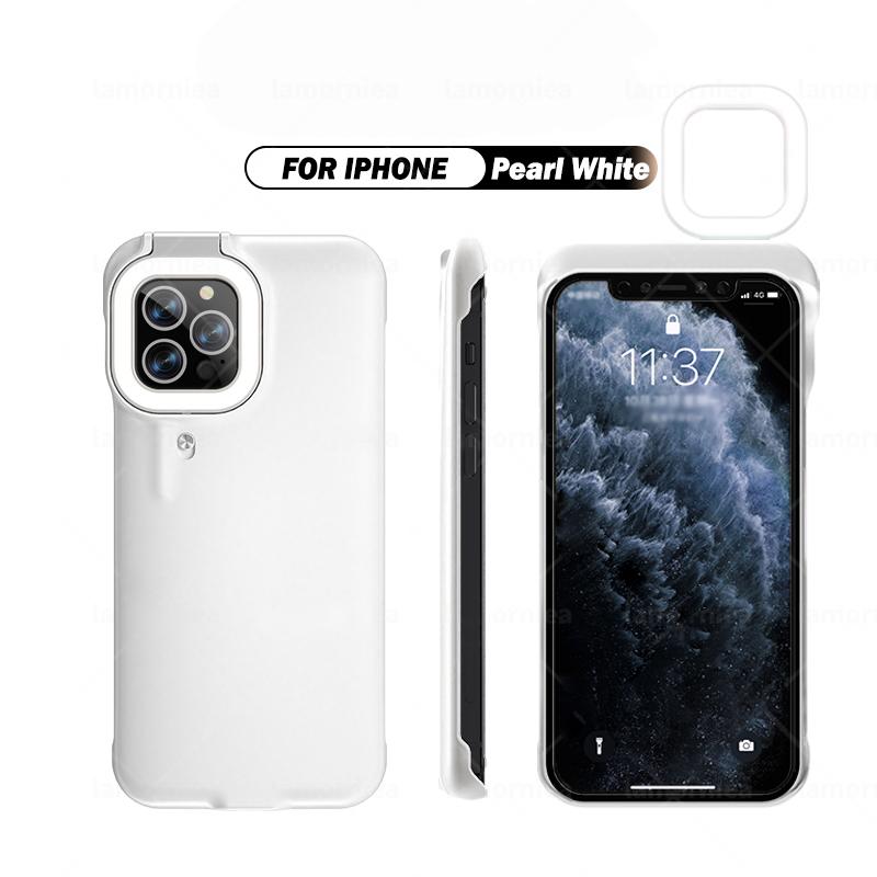 Durable phone case featuring powerful LED lights for uniform illumination, perfect for video calls and selfies