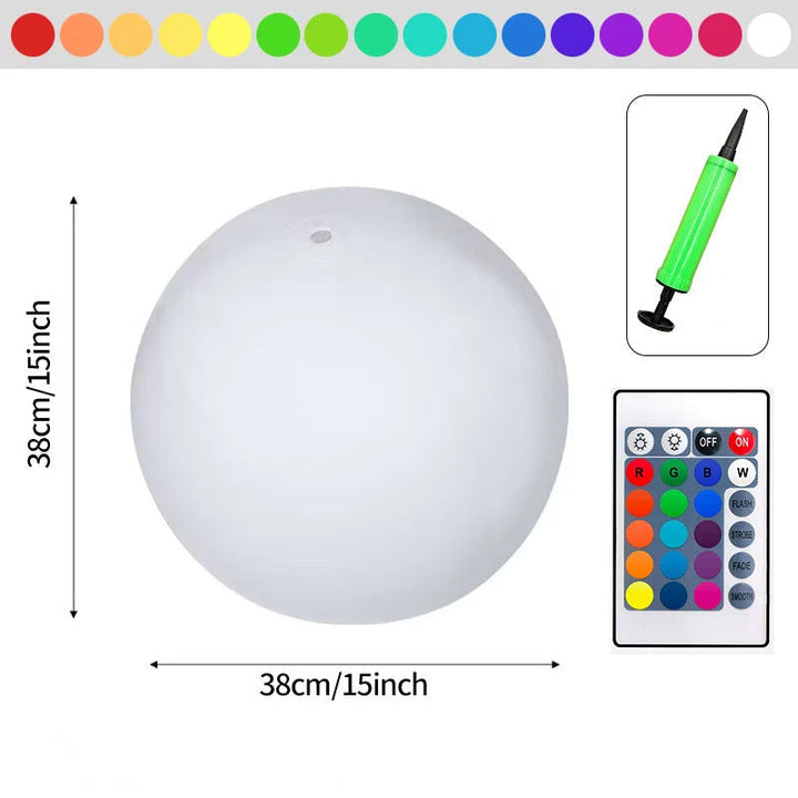 Waterproof LED Luminous Beach Ball, a unique gift for pool enthusiasts