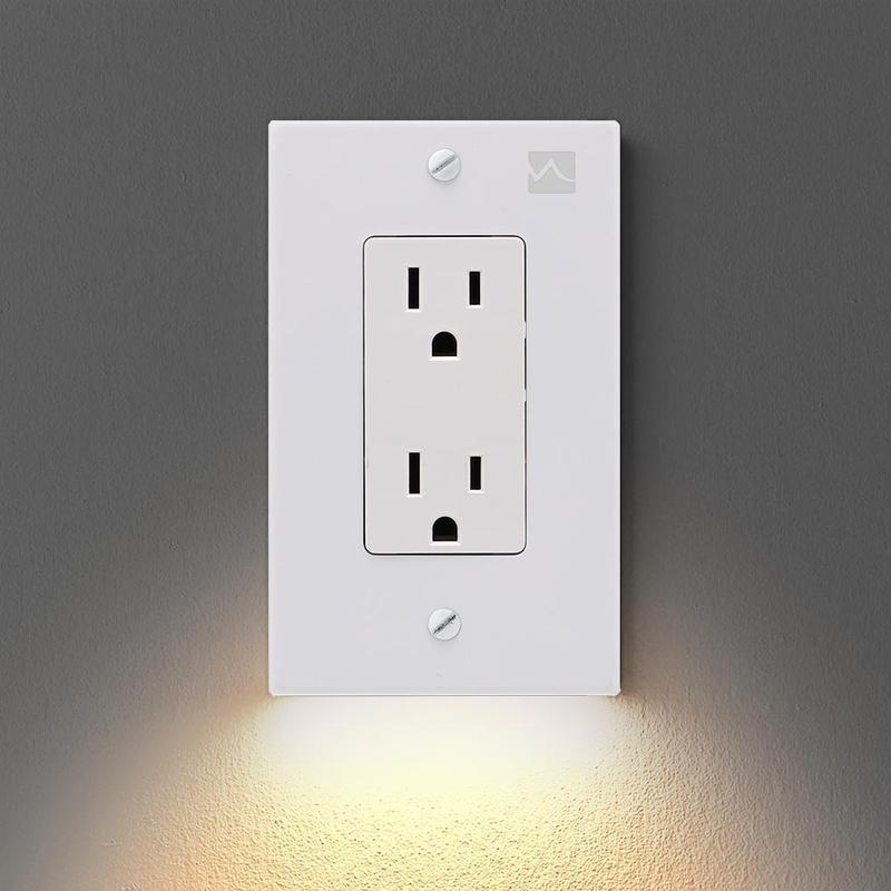 Upgrade your home with this LED night light wall plate, an intelligent and attractive lighting option