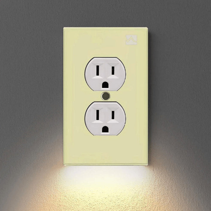 Safety first: LED night light outlet cover plate, perfect for preventing trips and falls in the dark