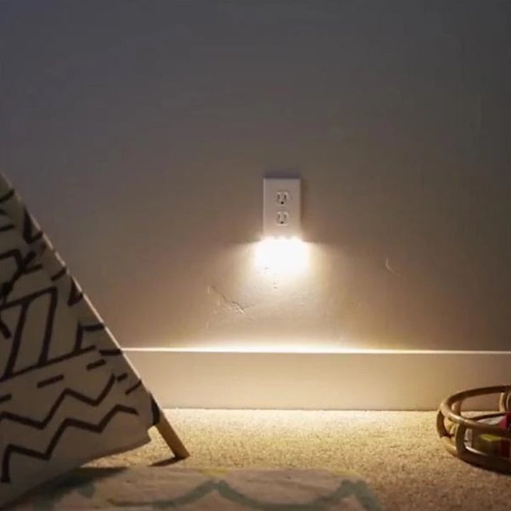Automatic sensor LED night light outlet cover, perfect for bedrooms, bathrooms and dark hallways