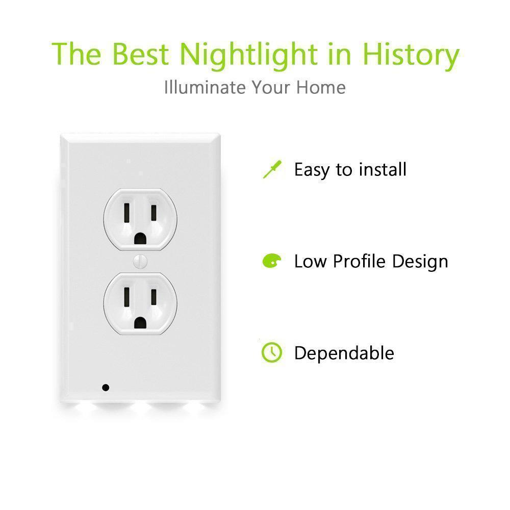 Innovative LED night light outlet cover, a practical and stylish addition to any home's lighting