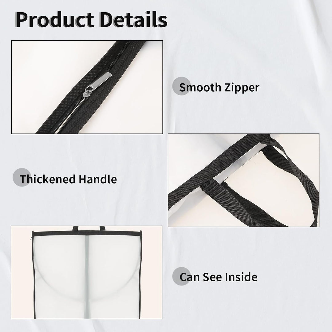 Extra long garment cover for bridal gowns & evening dresses. Essential formalwear protection & storage solution.