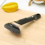Pot Brush Handle + Steel Ball Brush Head