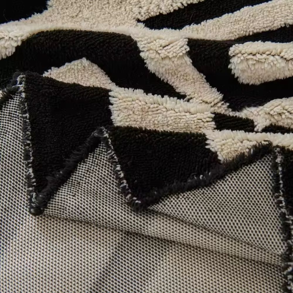 Decorative luxury Urban Maze sofa cover. Modern microfiber furniture protector, pet friendly & easy clean.