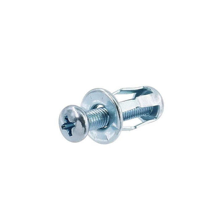 Several expansion screw petal nuts, made of durable metal, for various fastening applications.