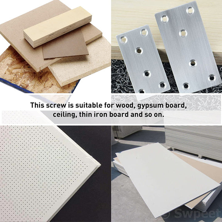 Expansion screw petal nuts organized in a tray, perfect for easy access during assembly.