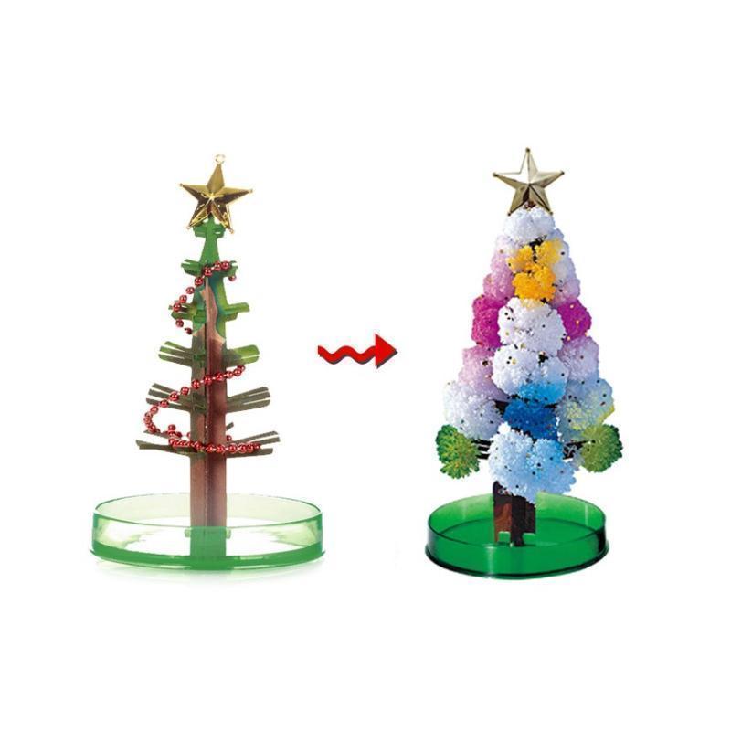 Collection of various colored Magic Growing Crystal Trees, perfect for display & gifting