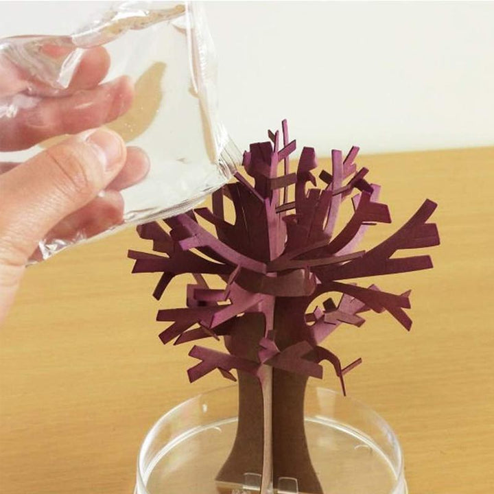 Set of Magic Growing Crystal Trees in various colors, ideal novelty Christmas gifts