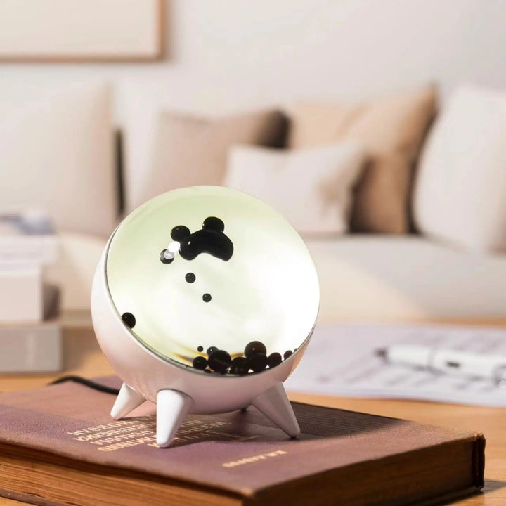 Interactive MagnePulse ferrofluid visualizer responding to music, perfect office decor or unique gift.