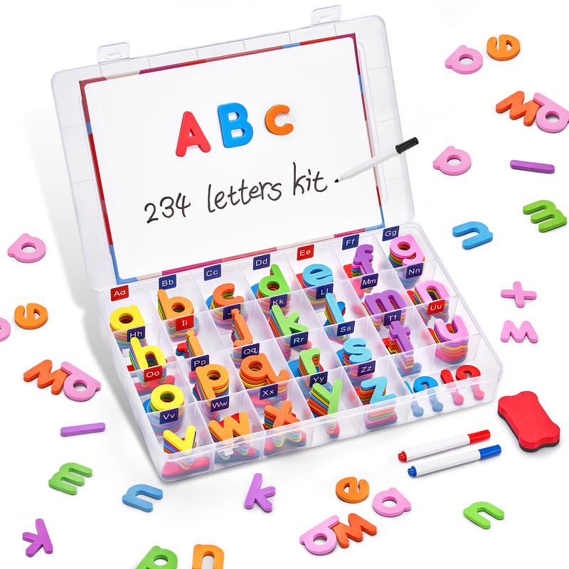 Magnetic Alphabet & Numbers Learning Kit for early learning, featuring colorful letters and numbers.
