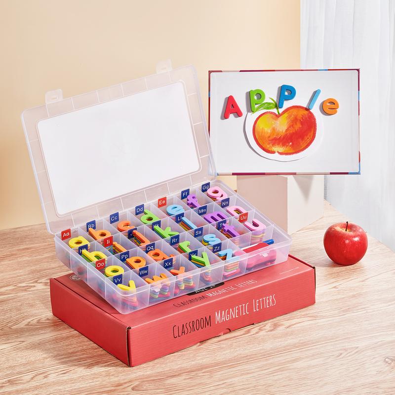 Vibrant Magnetic Alphabet & Numbers kit, an ideal early learning tool for kids.