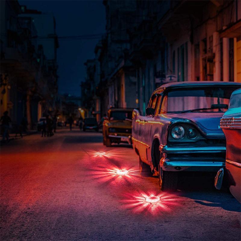 Magnetic car emergency safety flashing LED light for roadside assistance, vehicle warning device