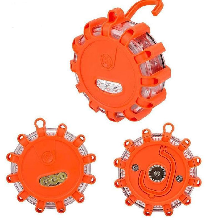 Vehicle emergency light, magnetic amber flashing LED for maximum visibility and safety