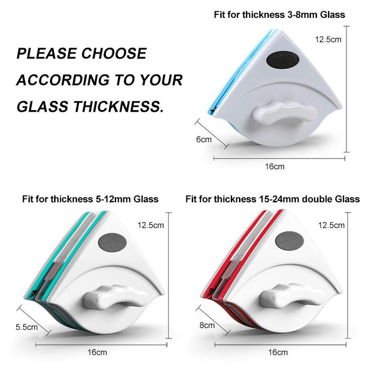 Innovative magnetic glass cleaner with strong magnets for streak-free window cleaning