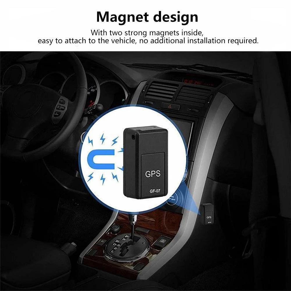 Portable magnetic GPS tracker for cars and assets, offering real-time location updates
