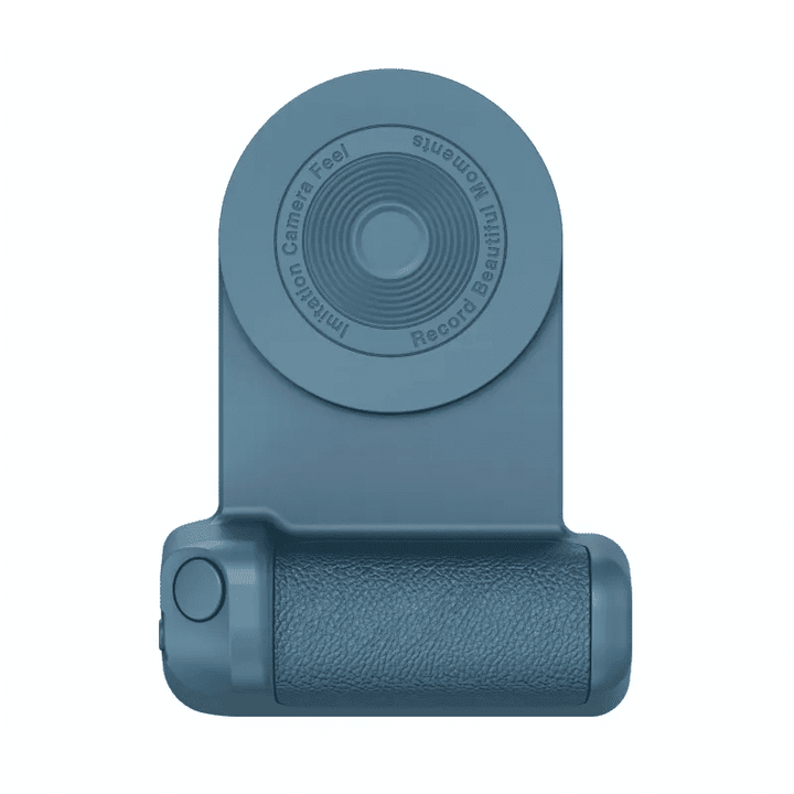 Black universal magnetic phone grip, ideal for mobile photography with its Bluetooth shutter