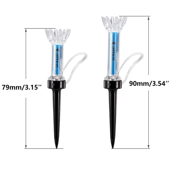 Rebound golf tees, 5-piece magnetic set, ideal golfing accessory for practice