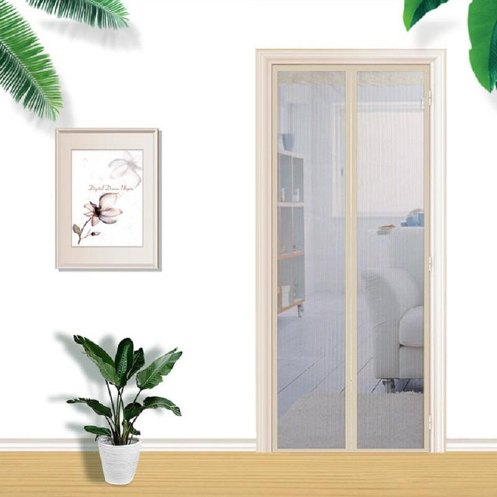 Magnetic screen door, perfect for back patio or balcony access