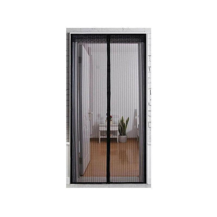 Magnetic screen door, fine mesh for effective fly and mosquito control