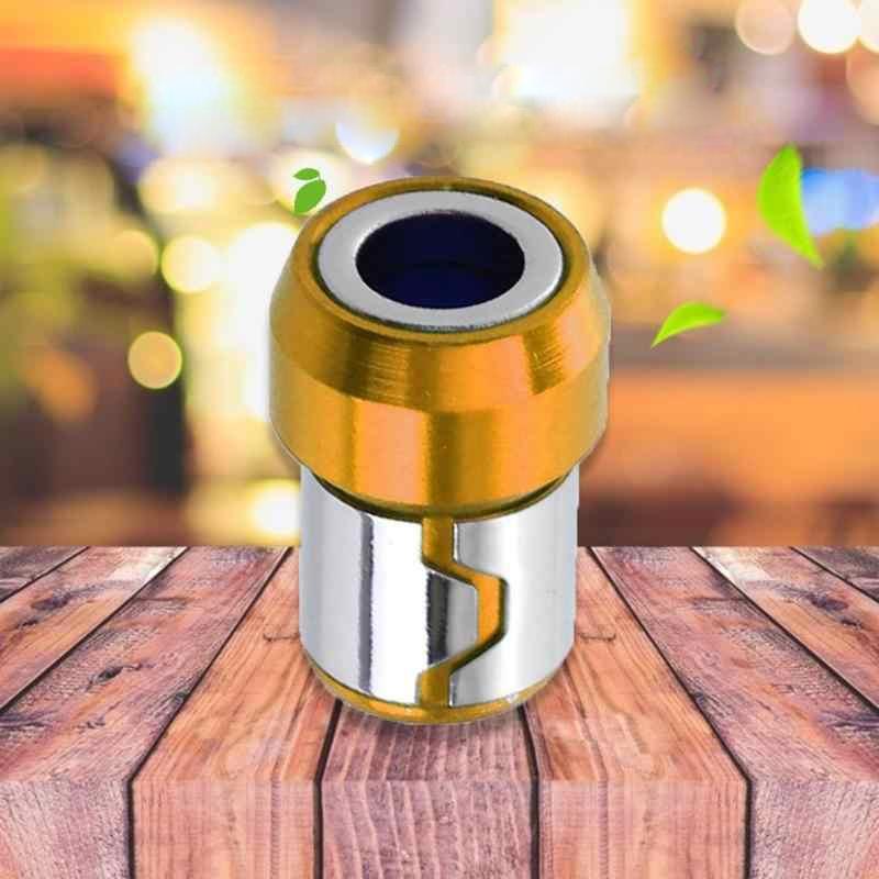 Three magnetic rings for screwdriver bits, strong magnetizer tool for secure screw handling in DIY