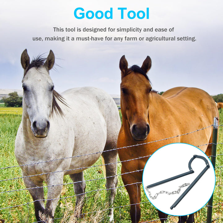 Heavy-duty manual fence wire retainer, essential for farm and agricultural use