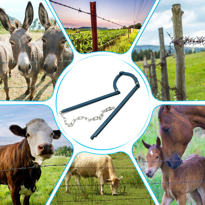 Durable manual wire retainer tool, perfect for farm fencing and agriculture