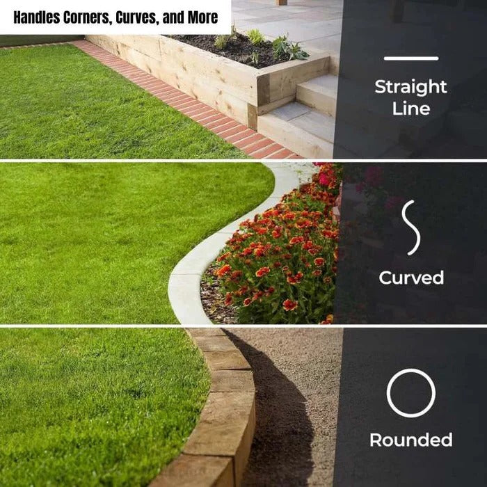 Ergonomic manual lawn edger, ideal garden tool for comfortable & efficient yard care & borders.