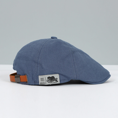 Soft fabric men's adjustable beret, providing a classic headwear option with timeless appeal and comfort.