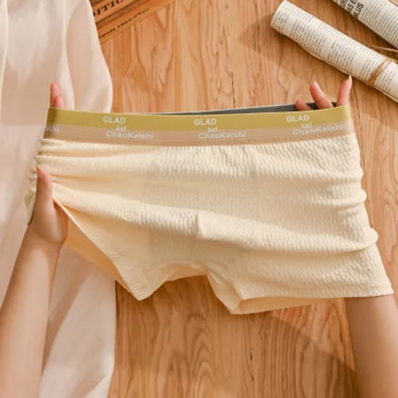 Men's comfortable stretch boxer briefs in a sporty blue hue